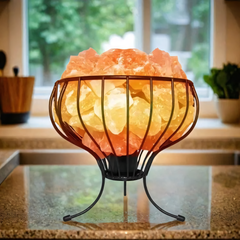 IRON BASKET LAMP